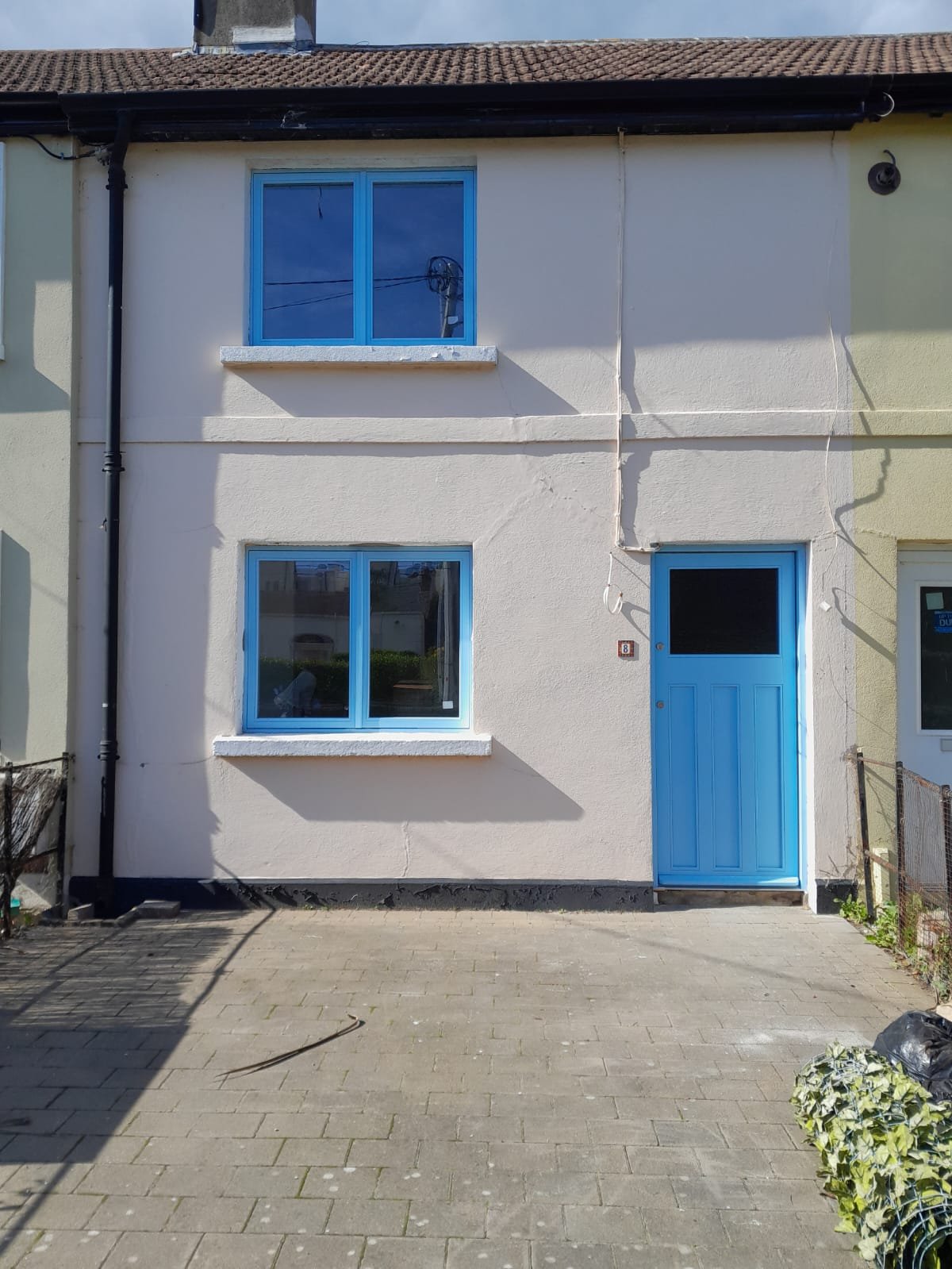 House exterior fully painted and finished