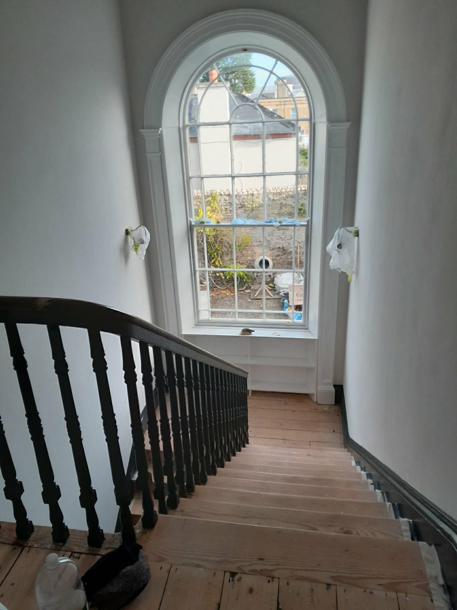 Victorian staircase after restoration
